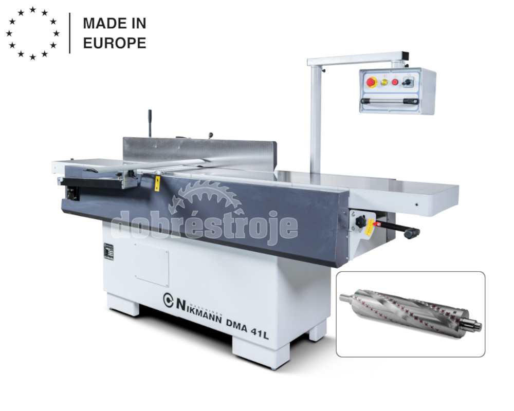 NIKMANN DMA 41L-S SROVNÁVACÍ FRÉZKA SE SPIRÁLOVÝM HOBLOVACÍM VÁLCEM (400V)