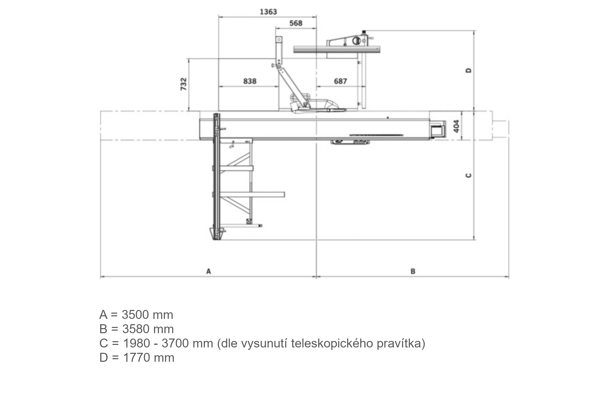 Formatovací pila OAV-ABG Supra 320